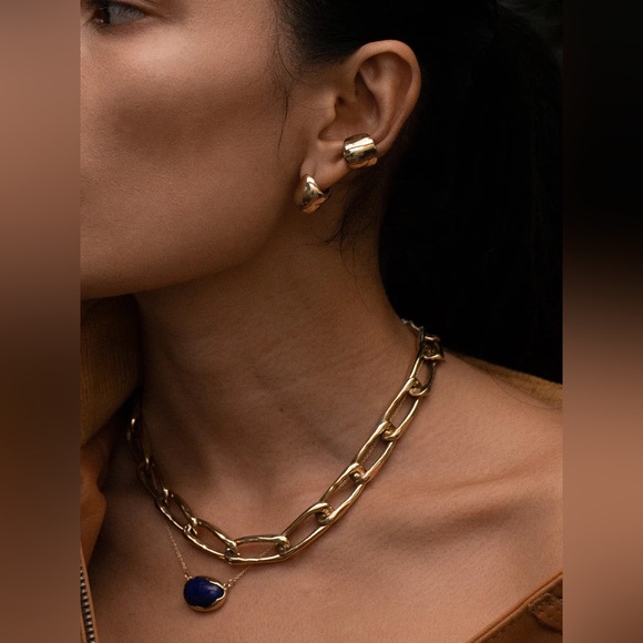 FARIS SSENSE Exclusive Rose Gold Small Bubble Ear Cuff - Picture 2 of 5